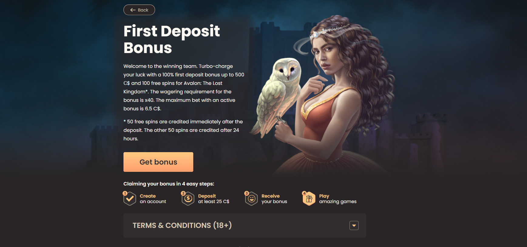 National Casino Welcome Bonus