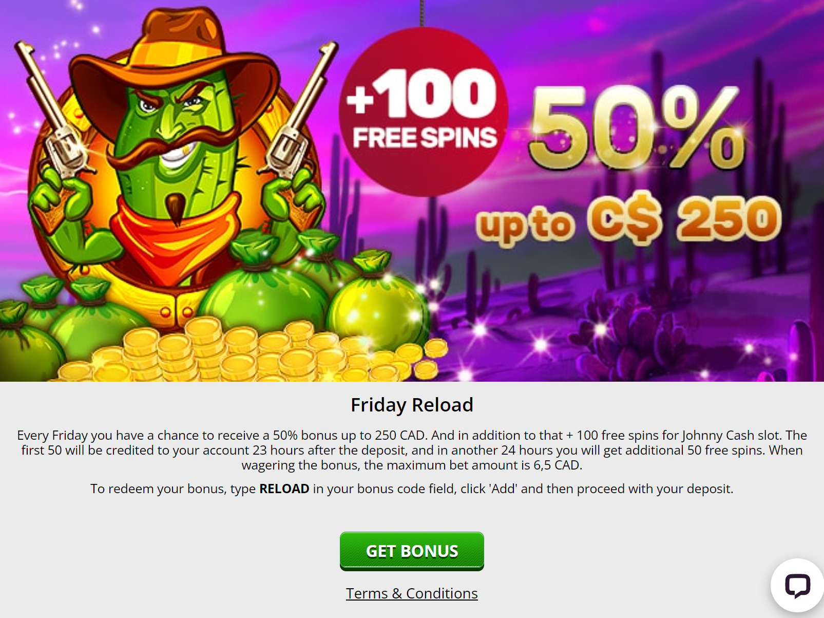 PlayAmo Casino Weekend Reload Bonus