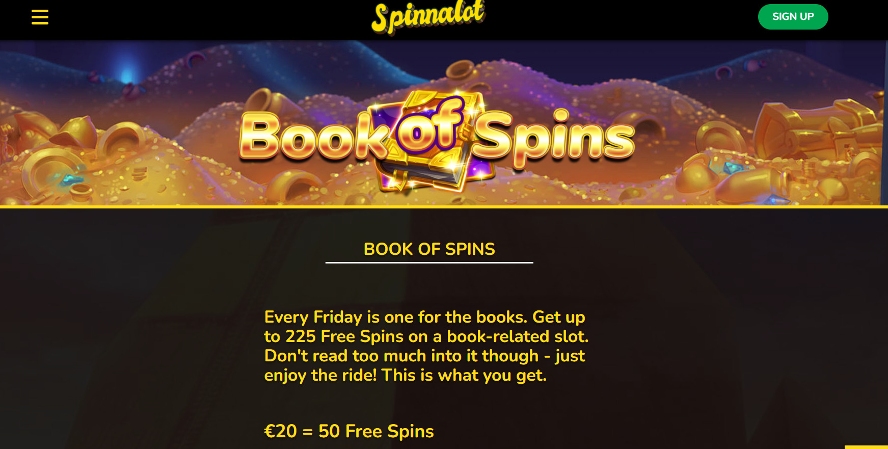 Spinnalot Casino 225 Free spins
