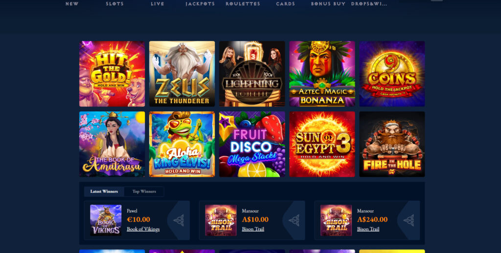 Axe Casino slots and pokies