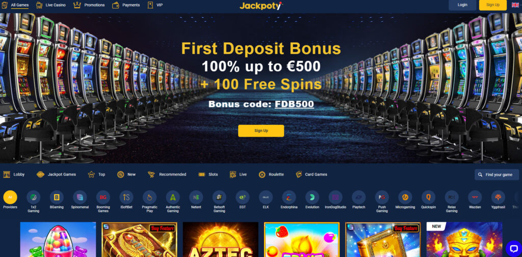 Jackpoty Casino signup
