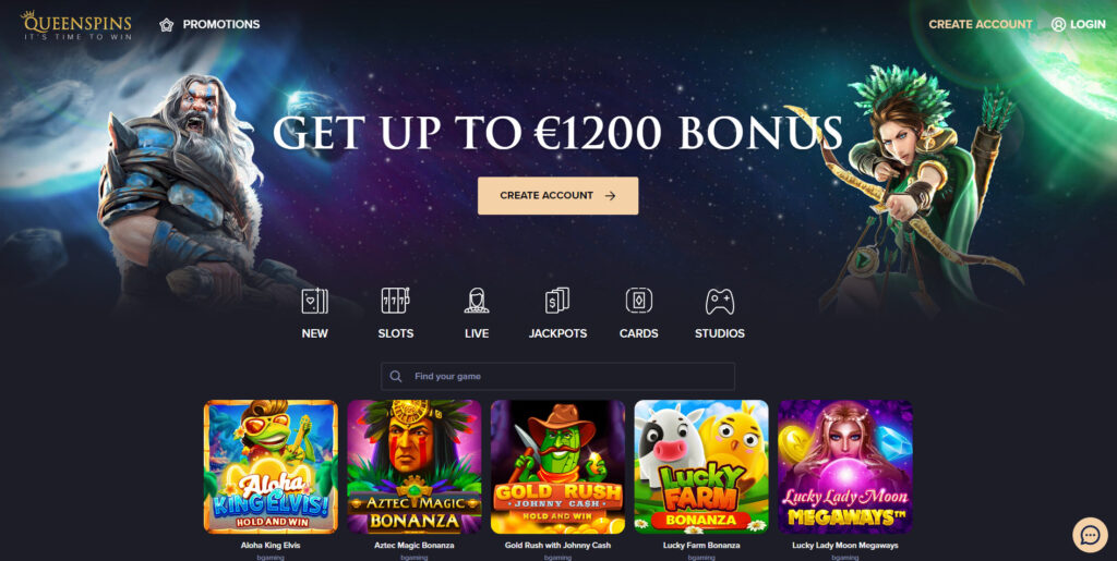 Queen Spins Casino signup