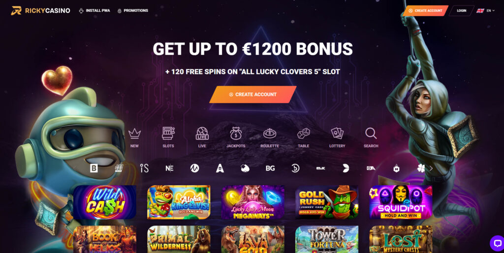 Ricky Casino signup