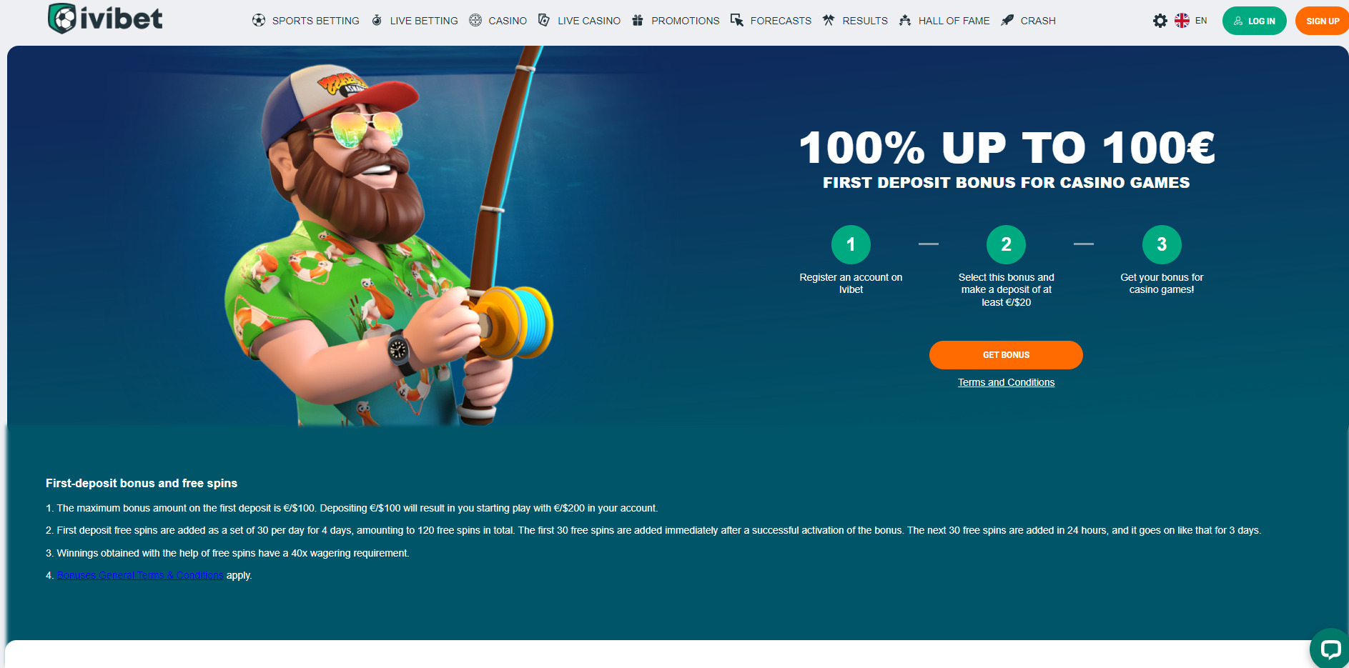 Ivibet Casino Welcome Bonus