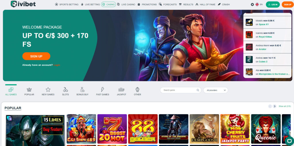 Ivibet Casino signup
