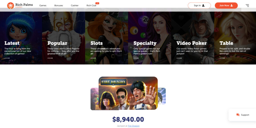 Rich Palms Casino slots